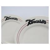 Set of 8 Large 12.5" Restaurant Dinner Plates From Kincaid