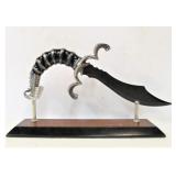 Cobra Handled Knife w/Display Stand