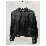 NICE Genuine Leather HARLEY-DAVIDSON Motorcycle Jacket - Ladies Size L