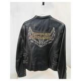 NICE Genuine Leather HARLEY-DAVIDSON Motorcycle Jacket - Ladies Size L