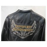 NICE Genuine Leather HARLEY-DAVIDSON Motorcycle Jacket - Ladies Size L