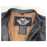 NICE Genuine Leather HARLEY-DAVIDSON Motorcycle Jacket - Ladies Size L