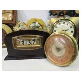 LARGE Lot of Vintage Mid Century Desk Clocks