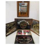 Lot of Advertising Vintage Bar Mirror Signs