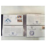 3 FULL Albums of First Day Covers Featuring British Royalty