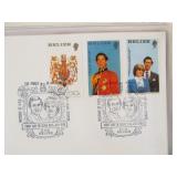 3 FULL Albums of First Day Covers Featuring British Royalty