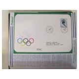 3 FULL Albums of First Day Covers Featuring The Olympics