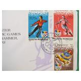 3 FULL Albums of First Day Covers Featuring The Olympics