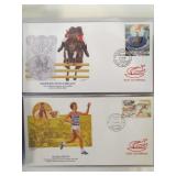 3 FULL Albums of First Day Covers Featuring The Olympics