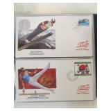 3 FULL Albums of First Day Covers Featuring The Olympics
