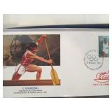 3 FULL Albums of First Day Covers Featuring The Olympics