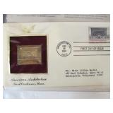 2 FULL Albums of First Day Covers Featuring 22k Gold Replicas of US Stamps