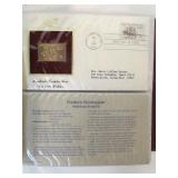 2 FULL Albums of First Day Covers Featuring 22k Gold Replicas of US Stamps