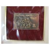 2 FULL Albums of First Day Covers Featuring 22k Gold Replicas of US Stamps