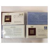 2 FULL Albums of First Day Covers Featuring 22k Gold Replicas of US Stamps