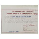 2 FULL Albums of First Day Covers Featuring 22k Gold Replicas of US Stamps