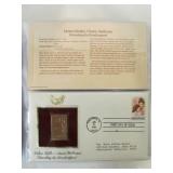 2 FULL Albums of First Day Covers Featuring 22k Gold Replicas of US Stamps
