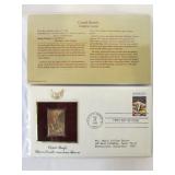 2 FULL Albums of First Day Covers Featuring 22k Gold Replicas of US Stamps