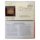 2 FULL Albums of First Day Covers Featuring 22k Gold Replicas of US Stamps
