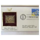 2 FULL Albums of First Day Covers Featuring 22k Gold Replicas of US Stamps