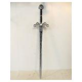 Large "Rebel To The Bone Choppers" Skull & Motorcycle Sword