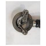 Large "Rebel To The Bone Choppers" Skull & Motorcycle Sword