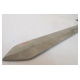 Large "Rebel To The Bone Choppers" Skull & Motorcycle Sword