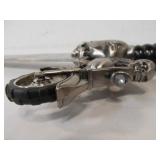 Large "Rebel To The Bone Choppers" Skull & Motorcycle Sword