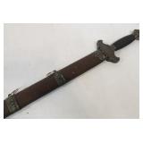 Decorative Sword w/Leather Sheath
