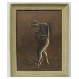 Framed Signed "GENTNER" Mid Century 1950
