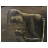 Framed Signed "GENTNER" Mid Century 1950