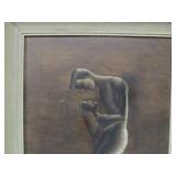 Framed Signed "GENTNER" Mid Century 1950