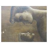Framed Signed "GENTNER" Mid Century 1950