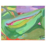 Original Vintage Signed "Eliza Ellerd" Oil on Canvas Reclining Nude Painting