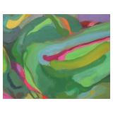 Original Vintage Signed "Eliza Ellerd" Oil on Canvas Reclining Nude Painting