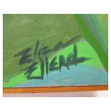 Original Vintage Signed "Eliza Ellerd" Oil on Canvas Reclining Nude Painting