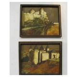 Pair of Signed Original Oil Paintings by Listed Russian Artist Vladamir Palamarchuk
