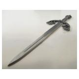 Medieval Style Helmet & Sword Letter Opener Desk Set
