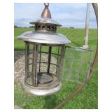 Set of 3 Heavy Iron Hanging Lantern Stands