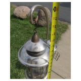 Set of 3 Heavy Iron Hanging Lantern Stands