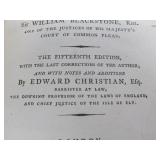 Original 1809 Leather Bound BLACKSTONE