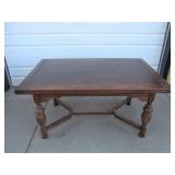 Very Nice Antique Oak Dining Table w/Tuck-Under Leaves