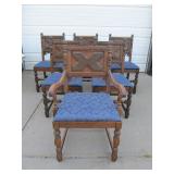 Set of 6 Antique Victorian Dining Chairs #1