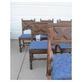 Set of 6 Antique Victorian Dining Chairs #1