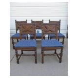 Set of 6 Antique Victorian Dining Chairs #1