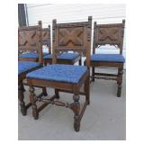 Set of 6 Antique Victorian Dining Chairs #1