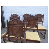Set of 6 Antique Victorian Dining Chairs #2