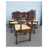 Set of 6 Antique Victorian Dining Chairs #2