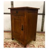 Genuine Signed STICKLEY Quartersawn Oak Cabinet