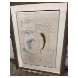 Framed SALVADOR DALI Artist Proof Lithograph Print (Broken Glass)